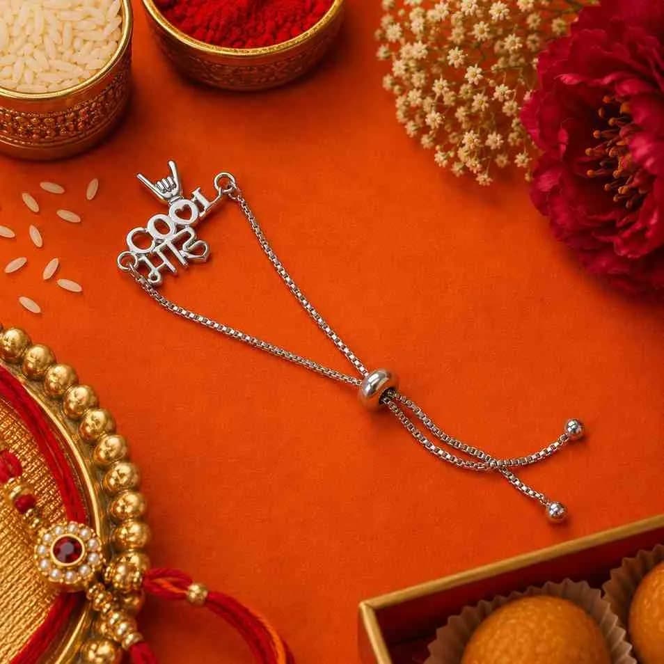 Nimoraa Cool Bhai Luxe Adjustable Rakhi Bracelet