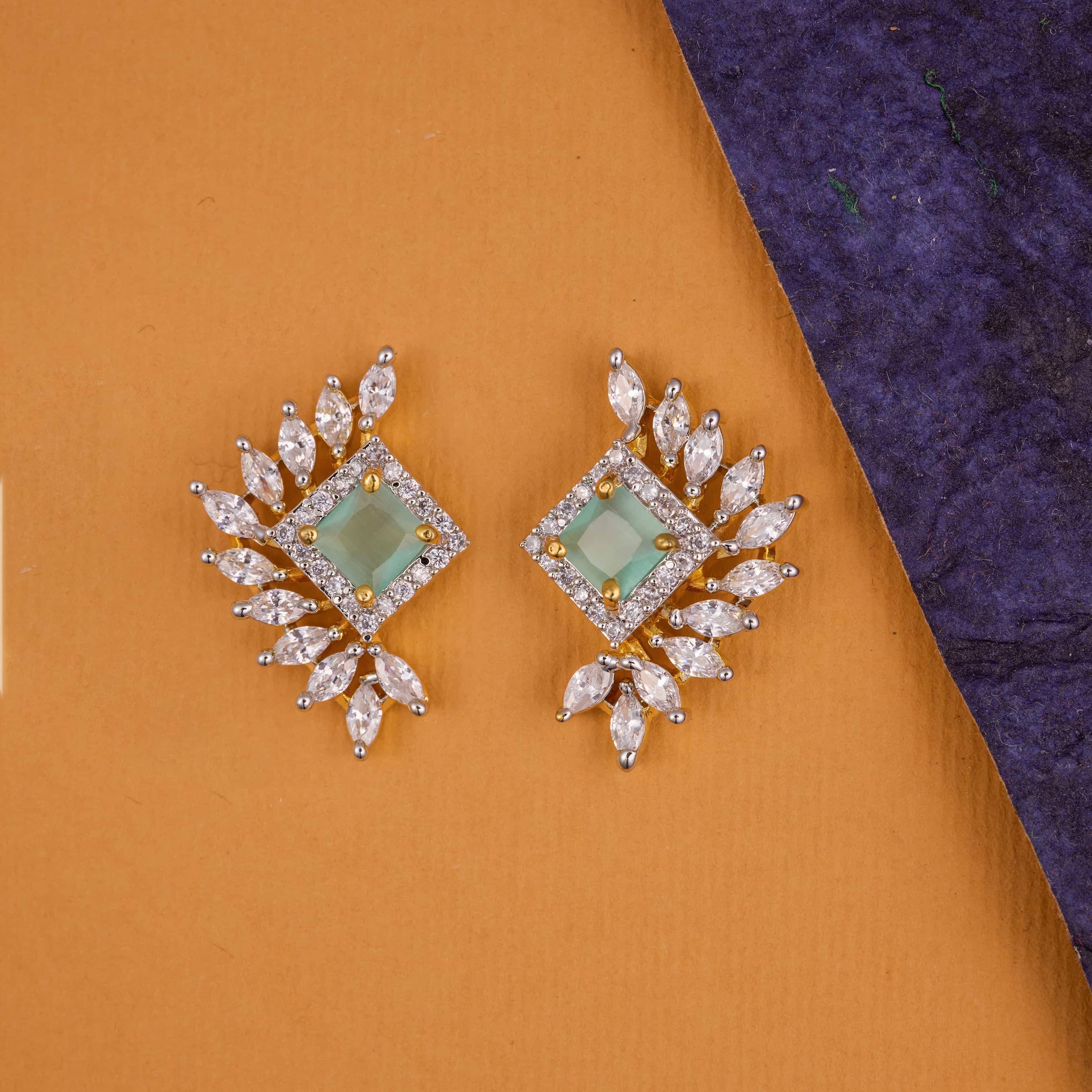 Turquoise Twilight Majesty Drop Studs