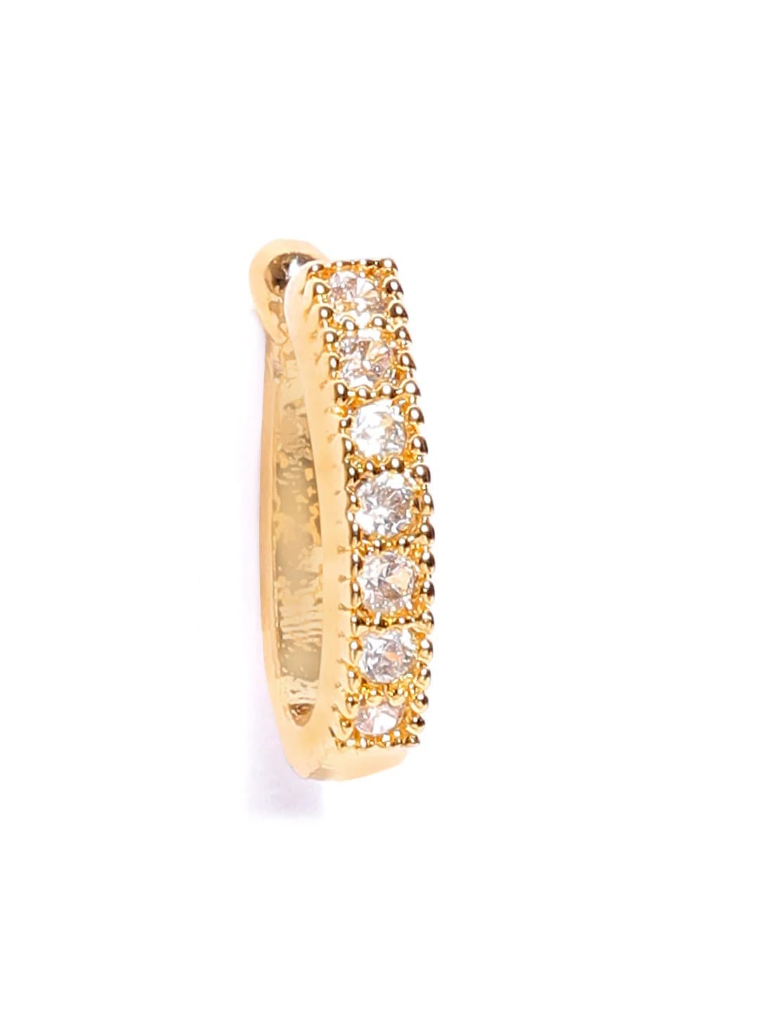 Pressing Type Clip-On Nath – Without Piercing CZ Stone Nosepin for Women