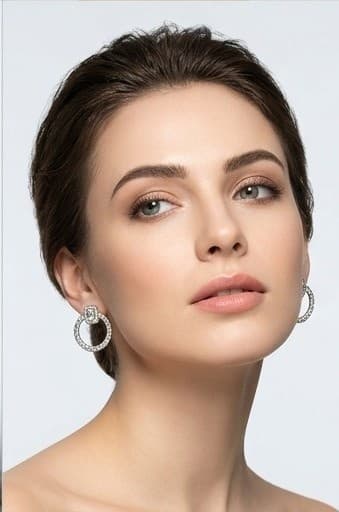 The emerald cut statement hoop earrings