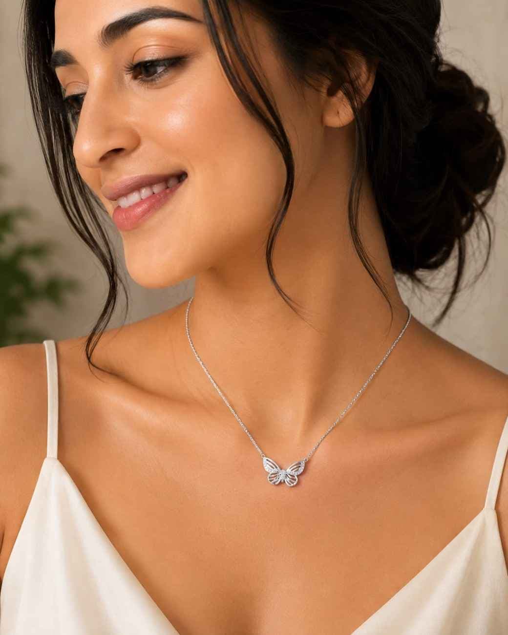 Aurielle Silver Butterfly Chain