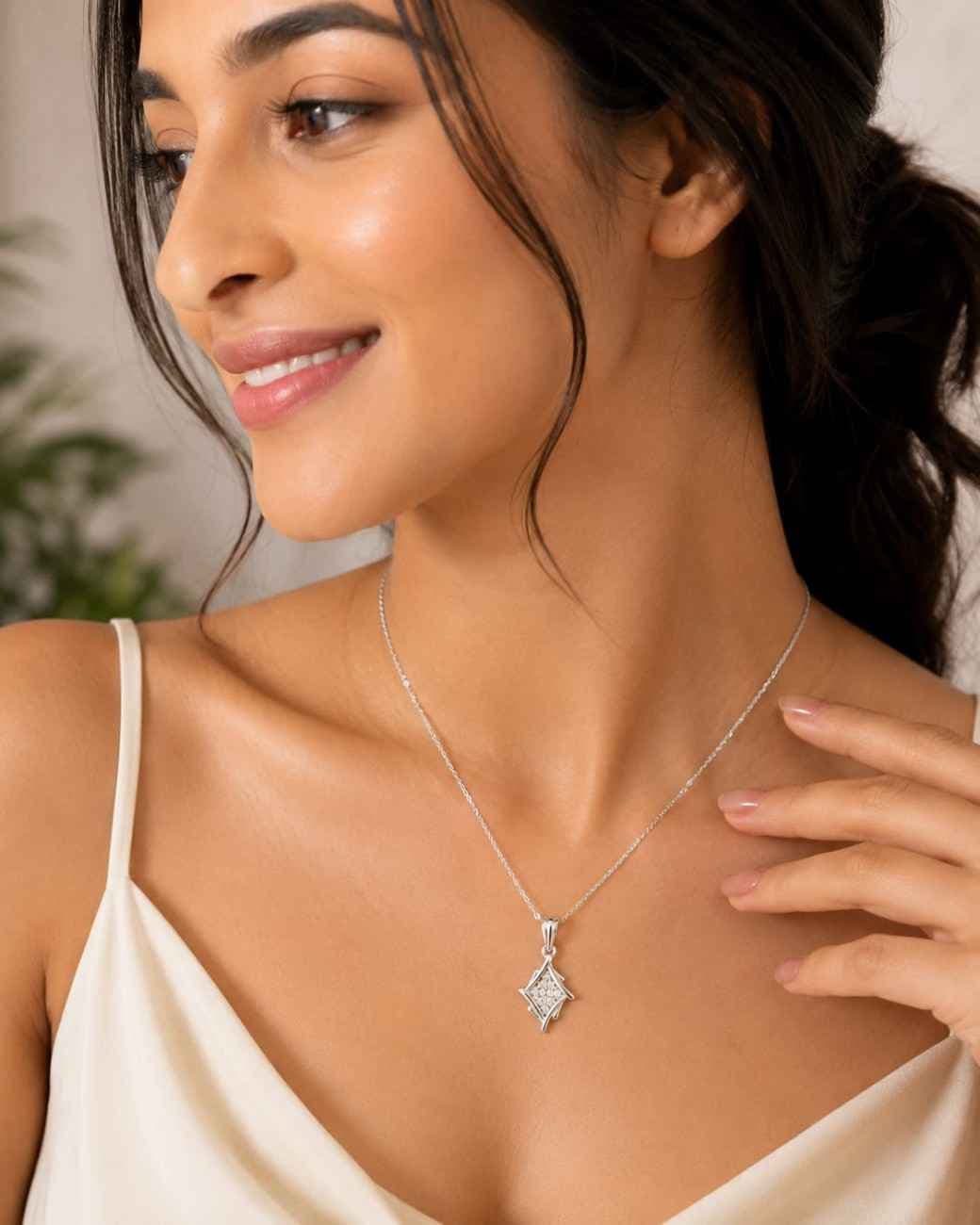 Quiet Spark Silver Pendant Chain