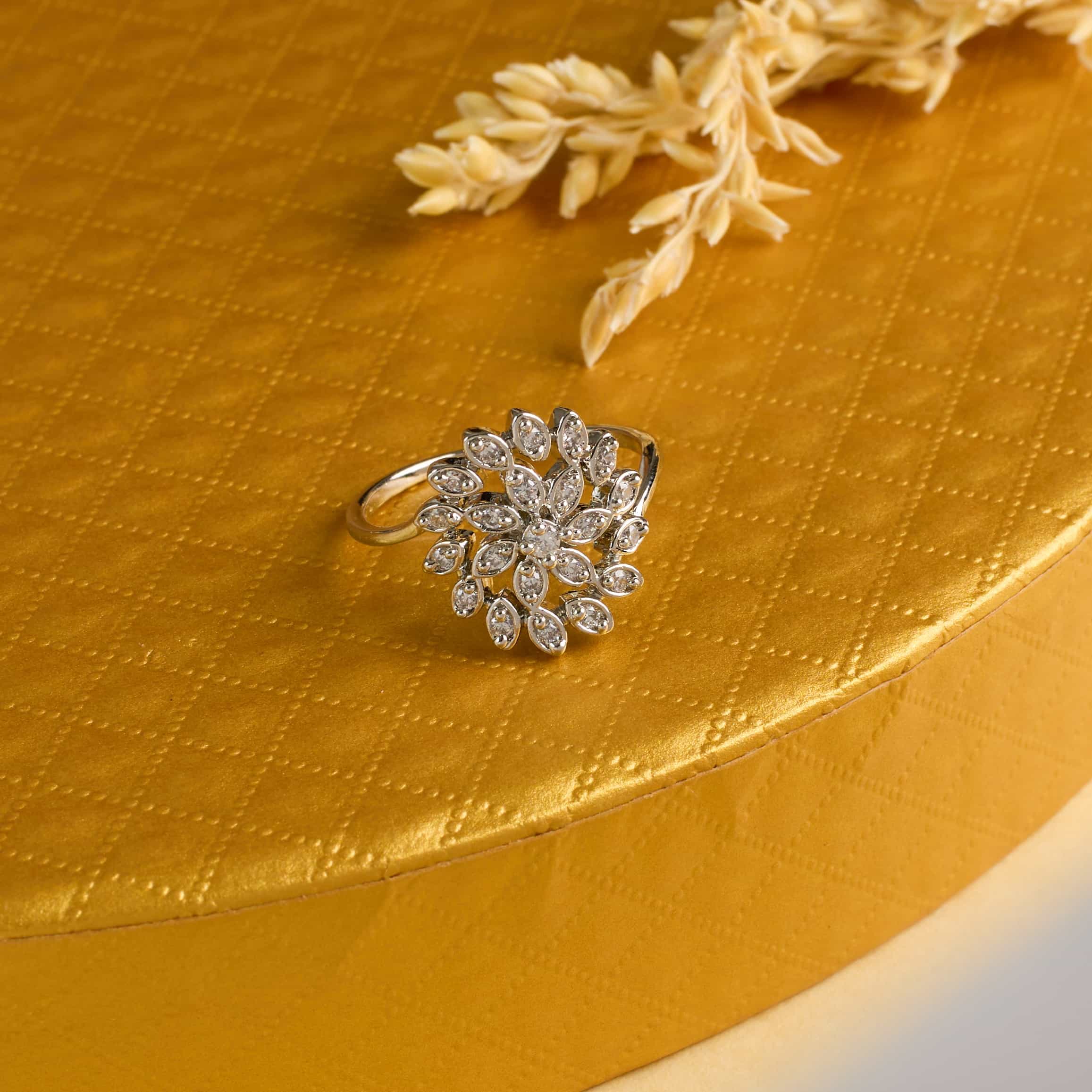 The Silver Daily Marquise Bloom Ring