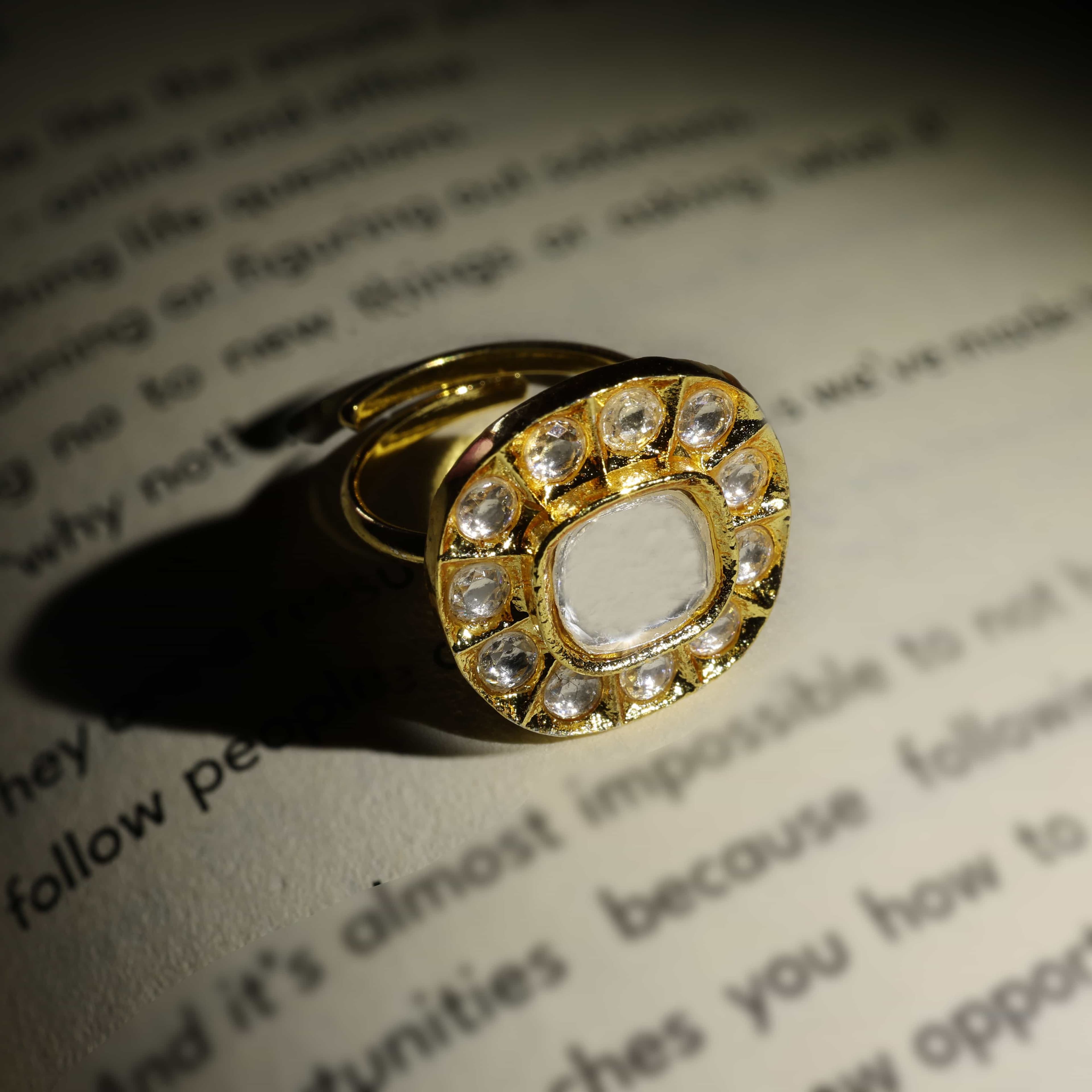 Regalia Aura Kundan Ring