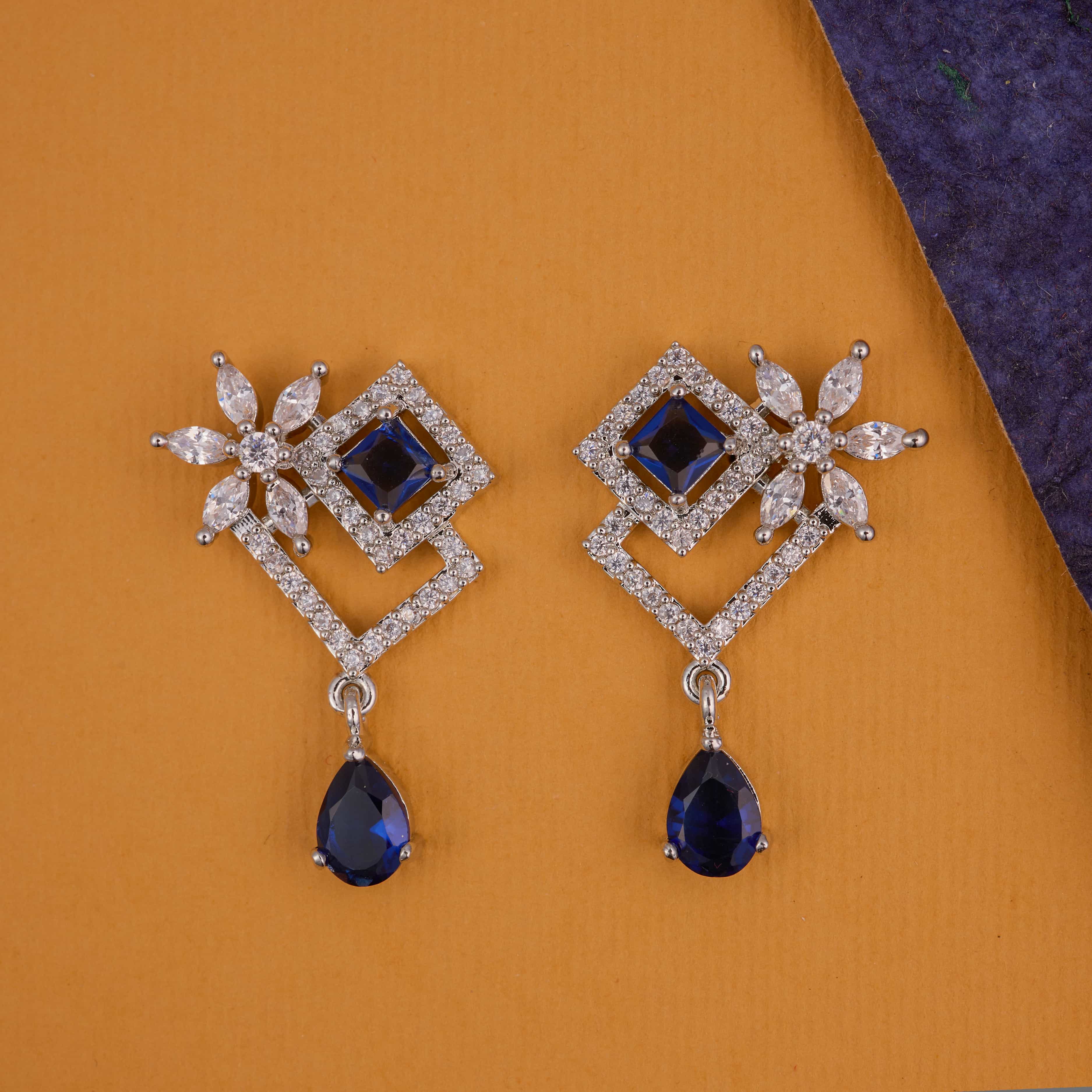 Sapphire blue Twin twinkle Drops